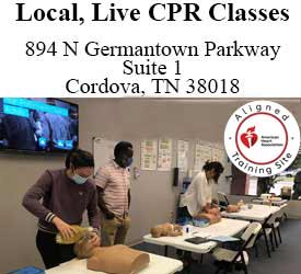 CPR Memphis, Location: 894 N Germantown Parkway, Suite 2, Cordova, TN 38018